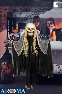 Muertos ahorcados <span class=keywords><strong>de</strong></span> Halloween, esqueletos fantasma colgantes con ojos parpadeantes y voz espeluznante, decoración animatrónica <span class=keywords><strong>de</strong></span> Halloween - Product Image 2