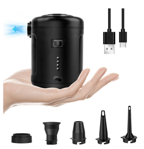 Pompe à air alimentée par batterie 6000mAh pour matelas pneumatique, flotteurs de piscine, <span class=keywords><strong>kyak</strong></span>, sac de rangement de voyage gonflable, pompe à air rechargeable - Product Image 1