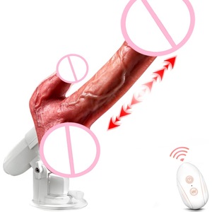 War Wolf Fully Automatic Telescopic Realistic Artificial <b>Silicone</b> <b>Waterproof</b> Female Vibrator 8 Stretch Modes 8 Frequency - Product Image 1