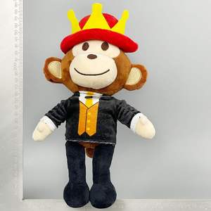 Peluche Personalizado con Logotipo, Jandel, el Mono Negro con Sombrero Rojo, Muñeco de Peluche, Almohada Suave, Regalo - Product Image 5
