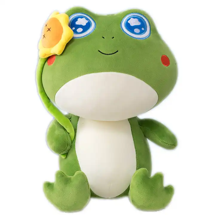 super soft frog plush, cute frog