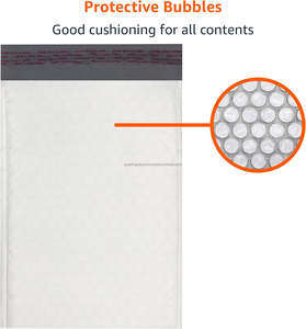 Enveloppes à bulles écologiques 6x10 pouces, enveloppes rembourrées en polyéthylène, personnalisables, colis d'expédition pour petites entreprises, opaques, auto-adhésives - Product Image 4
