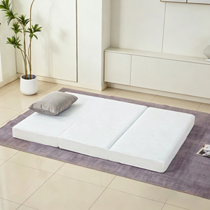 <span class=keywords><strong>Matelas</strong></span> de voyage moderne à trois couches, <span class=keywords><strong>housse</strong></span> amovible, tissu microfibre respirant, <span class=keywords><strong>matelas</strong></span> en mousse, adapté aux campeurs en chambre à coucher - Product Image 3