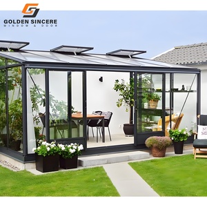 GS Swing <b>Door</b> Glass Room with Mosquito <b>Screen</b> for Backyard Lounge Area - Product Image 6