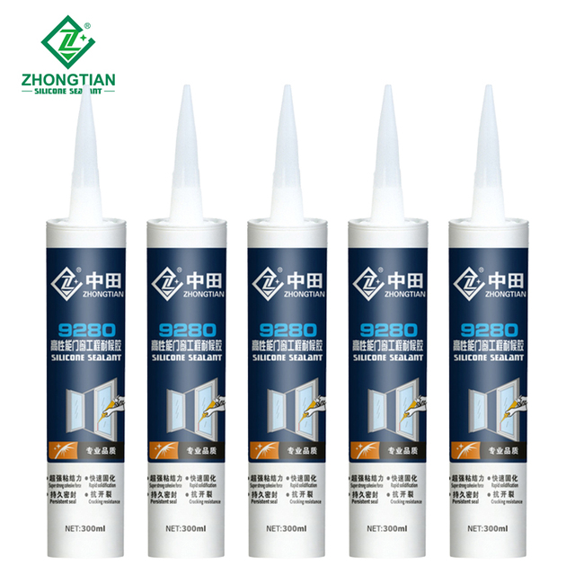 9 Months Durable Waterproof Construction Glue White Neutral Structure Adhesive Silicone Sealants for Windows and Doors