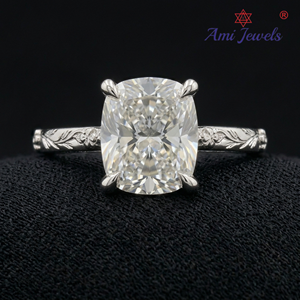 Premium Platinum Diamond Engagement <b>Ring</b> For Women Contemporary Minimal Design Luxury <b>Wedding</b> Jewelry And Gift Choice - Product Image 1