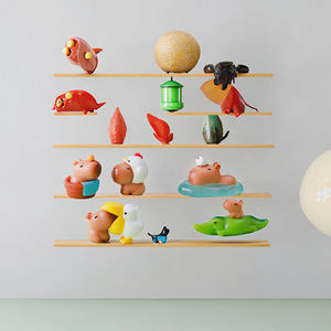 미니어처 친환경 손으로 그린 수지 동물 마이크로 풍경 분재 요정 정원 Dcor 가족 치킨/암탉/계란/닭 - Product Image 4