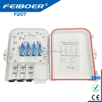 1x8 Boîtier de distribution fibre optique Nap Terminal pour FTTH ODB FDB Indoor and Outdoor Telecom Fat Box