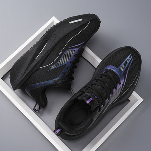 Chaussures de course pour hommes, jeunes, entraînement sportif, marathon, dessus en mesh, semelle intermédiaire en EVA, antidérapantes - Product Image 2