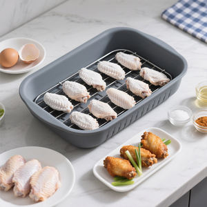 Recipientes de Silicona para Empanizar Pescado y <span class=keywords><strong>Pollo</strong></span>, <span class=keywords><strong>con</strong></span> Tapas, para Freír - Product Image 1