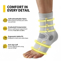 Attelle de cheville professionnelle stabilisatrice à compression, soutien de cheville, chaussettes de sport pour jeunes