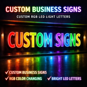 Customized Signs Multicolor LED <strong>Letter</strong> Sign Gradient Color LED <strong>Letters</strong> RGB LED Channel <strong>Letters</strong> Color Changing LED <strong>Letters</strong> - Product Image 1