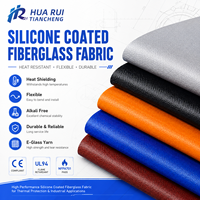 Tissu en fibre de verre enduit de silicone résistant à la chaleur, tissu E-Glass pour l'isolation des générateurs et équipements des centres de données