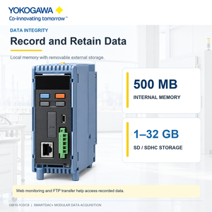 โมดูล Yokogawa GM10-1C0/C8 SMARTDAC+ แบบแยกส่วนสำหรับการบันทึกข้อมูลอุตสาหกรรมและการตรวจสอบ 100 ช่องสัญญาณ I/O - Product Image 5