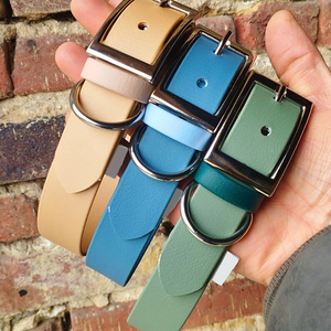 हेनशाइन तेजी से वितरण समय वाटरप्रूफ pvc ipu लेपित नायलॉन वेबबिंग आउटडोर चलने pvc कुत्ते कॉलर - Product Image 6