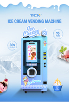 Distributeur automatique de crème glacée TCN, crème glacée fraîchement préparée, machine à crème glacée molle, distributeur automatique de desserts en libre-service