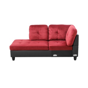 Comfortable Fabric Sectional <b>Sofa</b> Set with Crescent-Shaped Stainless Steel <b>Legs</b> <b>for</b> Living Room and Gym Hotel Style - Product Image 4