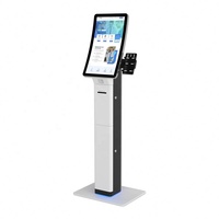 Kiosque en libre-service personnalisable de 23,6 pouces, terminal de point de vente Android sur pied avec imprimante pour hôpital, banque, SDK OEM 23,6 pouces