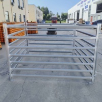 Panneau de clôture premium en acier galvanisé pour alpaga, 6 rails, tube ovale 60mmx30mm, pour enclos de chèvres de ferme australienne