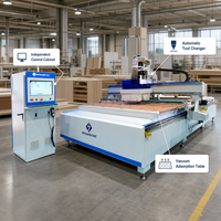 Machine de découpe CNC pour panneaux composites en aluminium et tôles d'aluminium avec système de refroidissement par brumisation du broche de 9,0 kW ou 12 kW