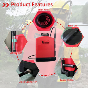 Best Seller PP materiale zaino antincendio spruzzatore con pistola nebbia zaino secchio fuoco per la foresta selvaggia di salvataggio antincendio - Product Image 3