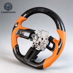 Volante de Fibra de Carbono Forjado Personalizado para Ford Mustang Gt 350 S550 S650 S197 Ecoboost 2024 2019 2017 2013 2016 - Product Image 1