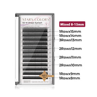 Premade Wispy Fan Lashes Russie Volume Fans Extension de cils 3D/4D/5D Sandwich individuel Faux vison Spike Lash Cluster