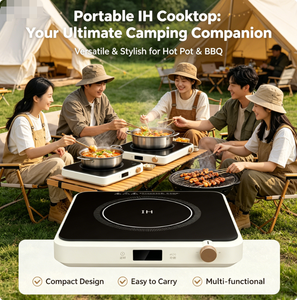 Table de cuisson à induction hybride 1800W à bouton tactile, plaque vitrocéramique durable de qualité A pour les familles africaines et les petits vendeurs de nourriture (<span class=keywords><strong>vente</strong></span> en gros) - Product Image 3
