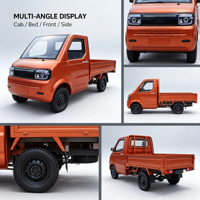 Mini Camioneta Eléctrica China, Vehículo de Transporte Eléctrico, Camioneta Eléctrica de 2 Puertas con Cabina de Conducción Cerrada, Mini Camioneta Eléctrica de 4 Ruedas