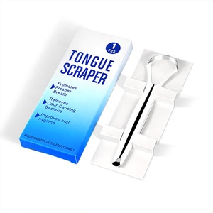Gratte-Langue en Acier Inoxydable Métal Personnalisable de Marque Privée en Gros - Product Image 2