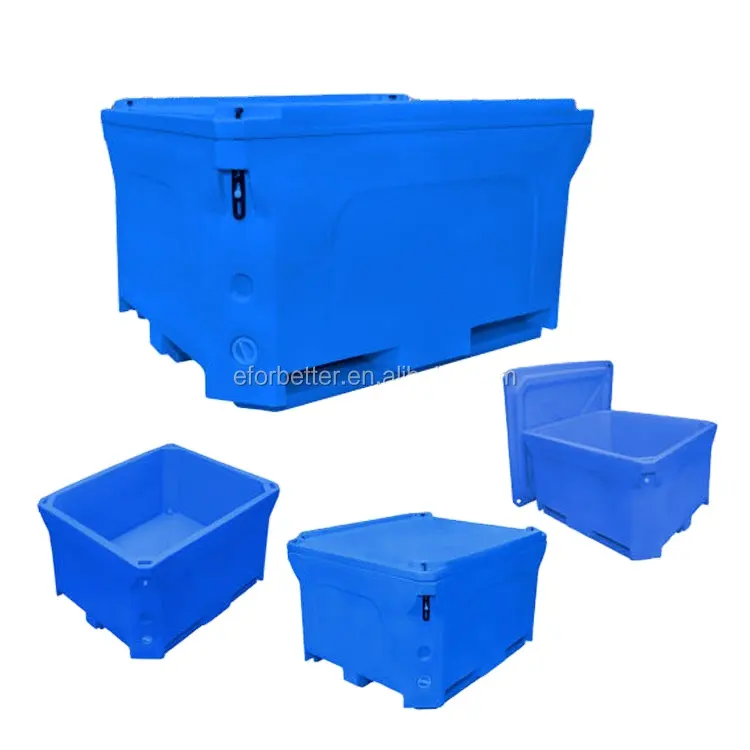 Xe Nhựa Ice Box Cách Nhiệt Mát Hộp Cách Nhiệt Cá Totes Nhựa Ice Box