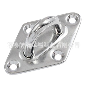 Eda Stainless Steel <b>Door</b> Latch M6 Hook Pad Eye <b>Plate</b> Marine Hardware With Screw For Repair And Replacement - Product Image 5
