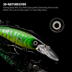 Eau salée Long de Coulée naufrage minnow leurre de <span class=keywords><strong>pêche</strong></span> jigging lure ice bent minnow leurre - Product Image 3
