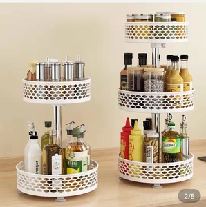 Plato giratorio de Metal ajustable de 12 pulgadas, estante para especias, encimera de cocina, mesa de comedor, organizador giratorio <span class=keywords><strong>Lazy</strong></span> <span class=keywords><strong>Susan</strong></span> para armario, despensa - Product Image 6