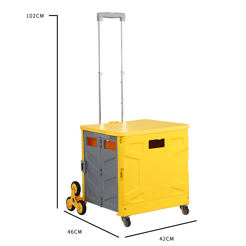 Портативная большая тележка DRX, складной прицеп, пластиковая подъемная лестница, складная тележка для покупок с восемью колесами