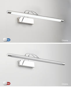Modern Picture Lightup LED Mirror <b>Wall</b> Lamp With <b>Chrome</b> IP44 Rated 3000K-6000K Color Temp 50000 Hours Lifespan - Product Image 5