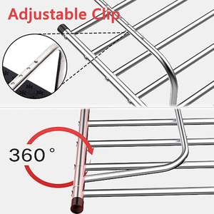 Cintre pliable multifonctionnel, radiateur rétractable et sèche-chaussures pour balcon, fenêtre et linge. - Product Image 4