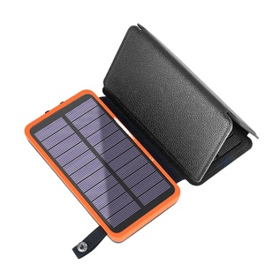 Plegable Solar banco de potencia <span class=keywords><strong>20000mAh</strong></span> para iPhone <span class=keywords><strong>Xiaomi</strong></span> <span class=keywords><strong>Mi</strong></span> Powerbank batería externa portátil impermeable Poverbank con linterna - Product Image 1