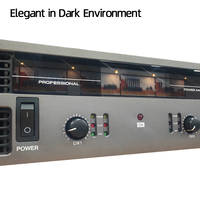 Amplificateur de puissance 1000W en 2 canaux, amplificateur de grande puissance avec protection d'affichage, marque Eeleuni T-21000 pour système d'ingénierie
