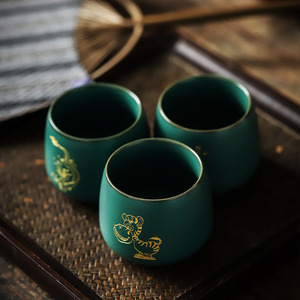 Shangyan Retro Ceramic <b>Tea</b> <b>Cup</b> <b>Large</b> Master <b>Cup</b> Kung Fu <b>Tea</b> <b>Cup</b> Chinese Style Single <b>Cup</b> Personalized Engraved Tasting <b>Cup</b> - Product Image 3
