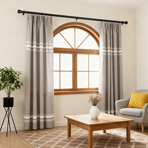 Barras <span class=keywords><strong>de</strong></span> Cortina <span class=keywords><strong>de</strong></span> <span class=keywords><strong>Hierro</strong></span> Forjado Clásicas Modernas, Diseño Largo con Herrajes <span class=keywords><strong>de</strong></span> Montaje para Decoración del Hogar, Gran Venta - Product Image 5