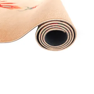 Keepeak Eco Vriendelijke Non-Slip Jute Rubber Yoga Mat