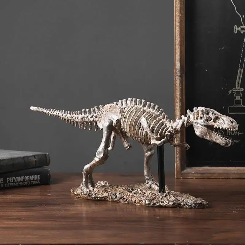 MakeWell Factory Custom Animal Personalized Simulation Of Dinosaur Fossil Skeleton Decoration Resin Handicraft Decoration