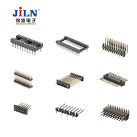 Conector de Clavija de Doble Fila en Ángulo Recto Jiln de 2.54 mm, Espaciador de Placa PCB, Conector Macho, Conector Hembra USB, Conector Macho de 2 Pines Ylcnc