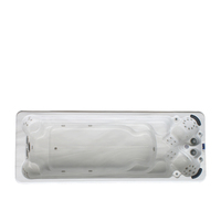 Grande piscine de luxe rectangulaire pour l'extérieur, grande taille 6m, 6 à 8 personnes, spa, baignoire, piscine avec système de chauffage