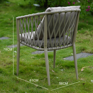 Meubles extérieurs et chaises <span class=keywords><strong>en</strong></span> <span class=keywords><strong>aluminium</strong></span> <span class=keywords><strong>de</strong></span> corde <span class=keywords><strong>de</strong></span> <span class=keywords><strong>jardin</strong></span>, chaises <span class=keywords><strong>de</strong></span> <span class=keywords><strong>jardin</strong></span> contemporaines <span class=keywords><strong>de</strong></span> style <span class=keywords><strong>de</strong></span> conception - Product Image 6