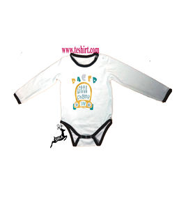 Vente en gros de combinaisons pour bébés en coton biologique, motifs animaux mignons, teintes, OEM, fabricant leader en Inde - Product Image 2