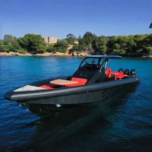 Bateaux <span class=keywords><strong>semi</strong></span>-rigides gonflables RIB en aluminium Yoolwin de 35 pieds pour la pêche en mer, moteur <span class=keywords><strong>hors</strong></span>-<span class=keywords><strong>bord</strong></span>, aventure en mer, à vendre - Product Image 4