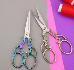 Directo de fábrica de acero inoxidable retro punto de cruz flor tijeras bolsa de té oficina en casa pequeña para transfronterizo F - Product Image 3