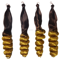WU06 nouveau design style conque rouleau cheveux en vrac 150g 20-28 pouces perruques synthétiques extension de cheveux cheveux au crochet